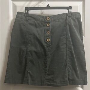 Banana Republic NWT Olive Button-Front Skirt size 8
